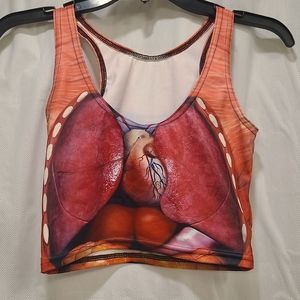 Blackmilk Dem Guts Reversible Crop Top Size Small